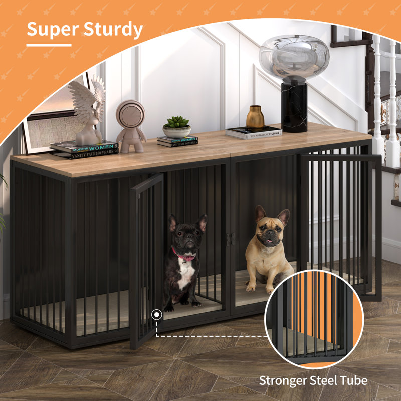 Dog crate for two small dogs top